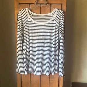 Twenty second long sleeve striped tee